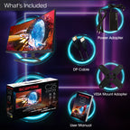Curved 24.5-Inch Gaming Monitor up to 240Hz 1080P R1500 1Ms Displayport X2 HDMI X2 Blue Light Shift Build-In Speakers, Machine Black 2023 (C255B-FWT240)