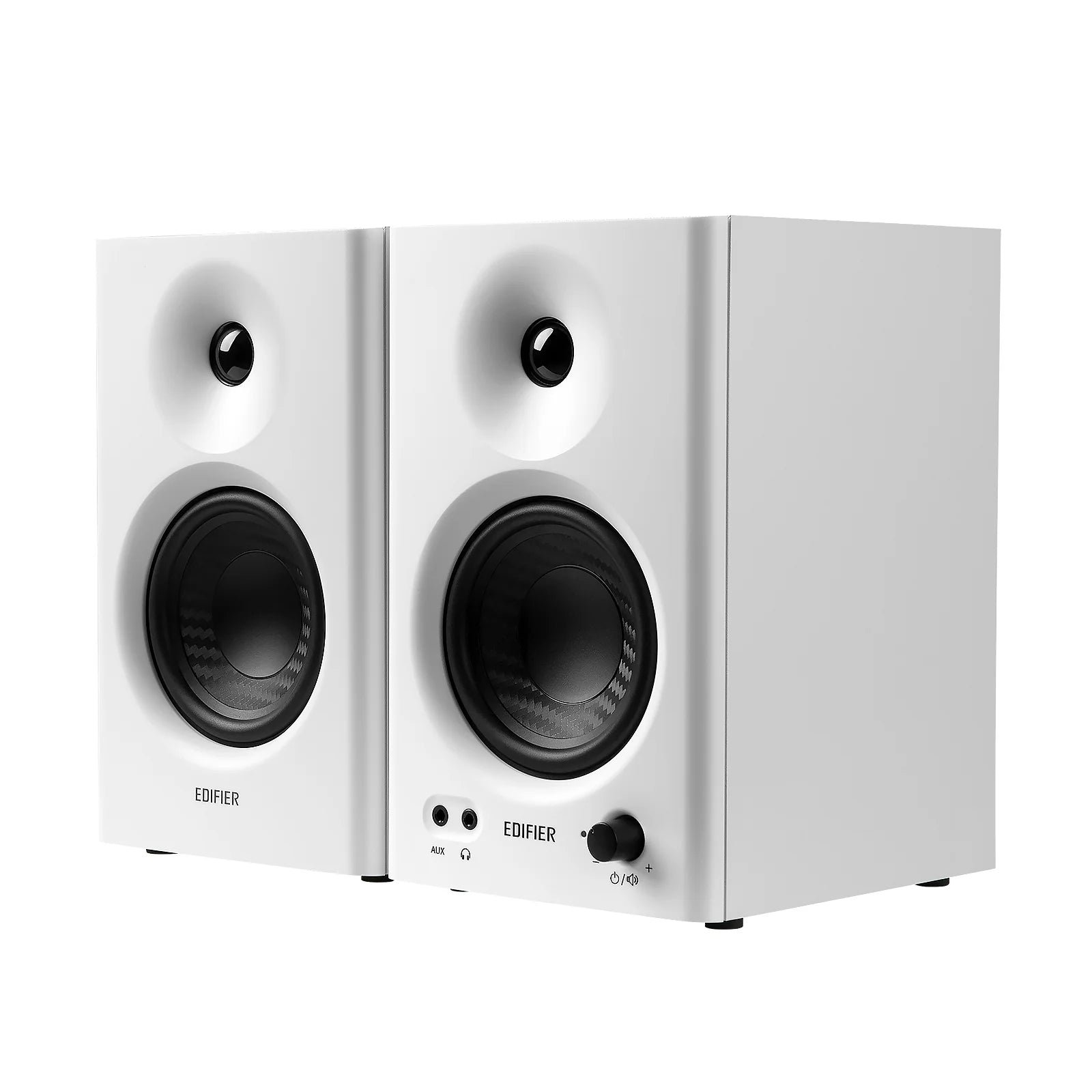 MR4 Powered Studio Monitor Speakers, White (Pair)