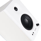 MR4 Powered Studio Monitor Speakers, White (Pair)