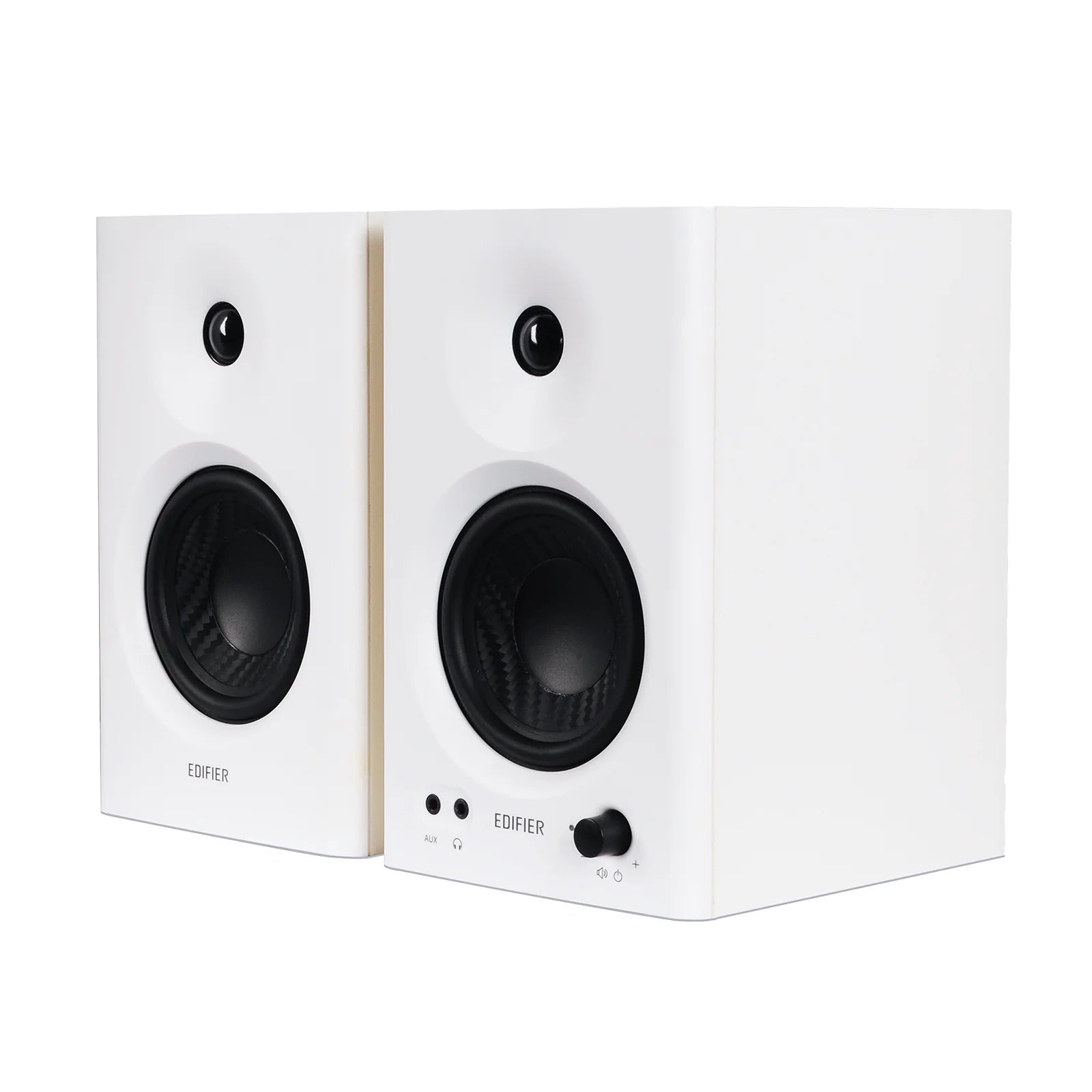 MR4 Powered Studio Monitor Speakers, White (Pair)
