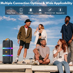 Karaoke Machine for Aldult, Portable Speaker Bluetooth for Outdoor Parties with 2 Microphones, 3 Subwoofer, T29-T
