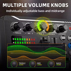 Professional Mic Microphone Wireless Sound Mixer Card Bluetooth Voice Changer for PC Condenser USB Wired Digital Live Soundcard